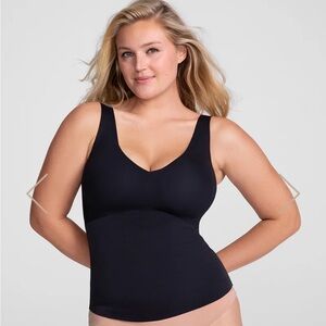 Honeylove Black Vamp Liftwear Tank Shapewear  Slimming Cami 1X new no tag